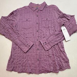 Mountain Hardwear Maroon Herringbone Shirt